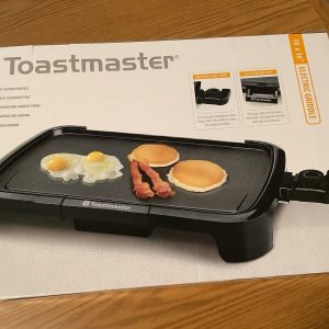 TOASTMASTER FAMILY SIZE 10” X 16” ELECTRIC GRILL GRIDDLE NONSTICK DIP TRAY. NEW