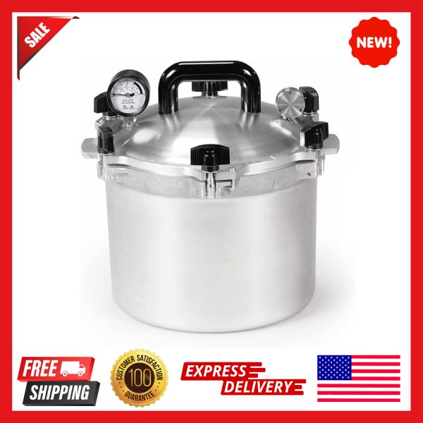 All American 10.5qt Pressure Cooker Canner Exclusive Metal In Silver Color