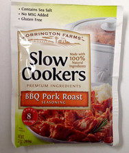 BBQ Pork Roast Seasoning for Slow Cookers -4/ 2.5oz Packets