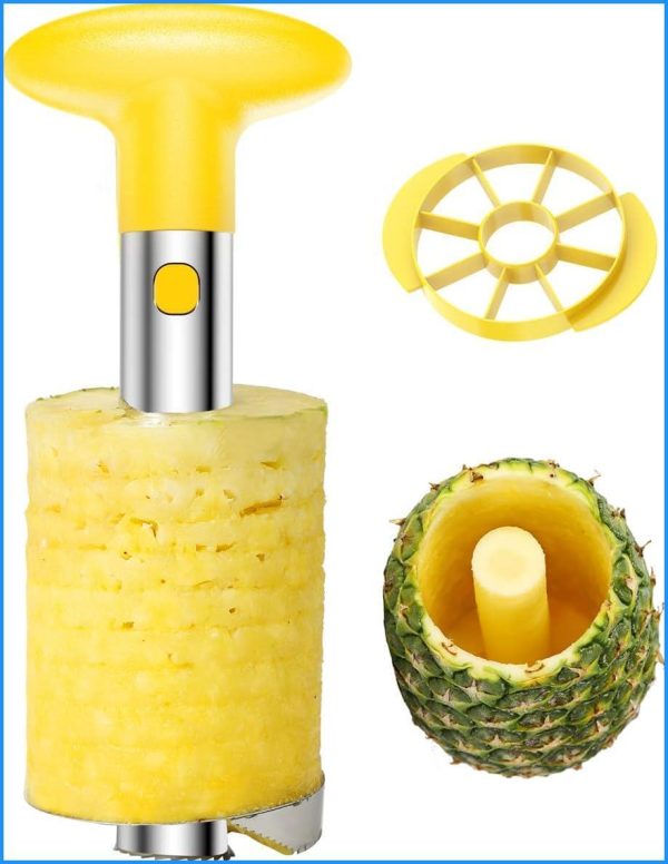 Easy Kitchen Tool Stainless Steel Fruit Pineapple Peeler Corer Slicer Cutter