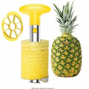 SameTech Easy Kitchen Tool Stainless Steel Fruit Pineapple Peeler Corer Slicer