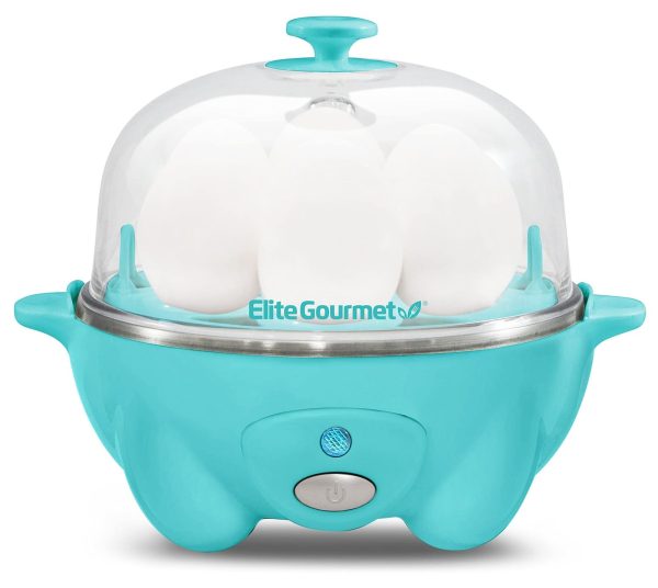 EGC-007T# Rapid Egg Cooker, 7 Easy-To-Peel, Hard, Medium, Soft Boiled Eggs, P…