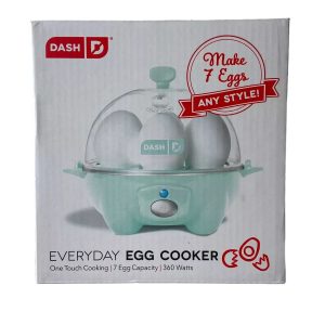 Dash Everyday Egg Cooker – Aqua Green – 7 eggs (Brand New with box)