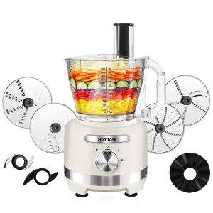 16 Cup Food Processor, French-Fry-Cutter Food Processors, 9 Functions 7 Blade…