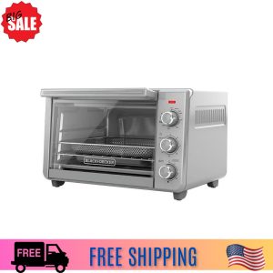 BLACK+DECKER 6-Slice Crisp ‘N Bake Air Fry Toaster Oven, .78 Cubic Feet Interior