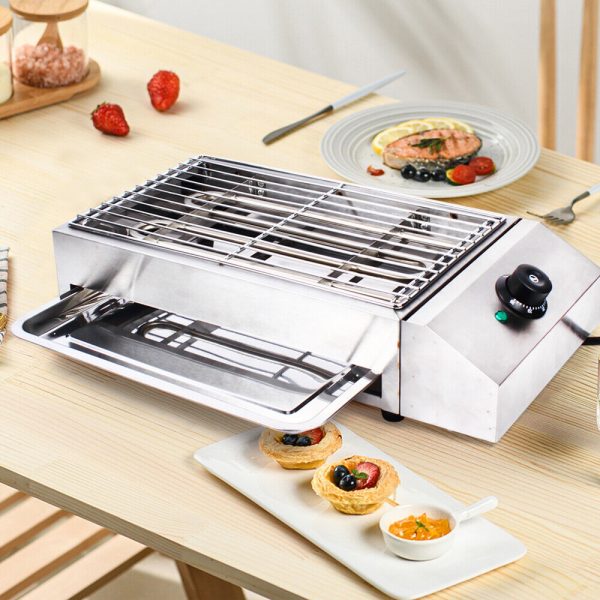 1800W Electric Griddle Oven Grill Hot Plate BBQ Countertop Indoor/Outdoor Grills