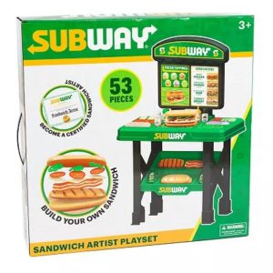 Subway Pretend Play Food Sandwich Maker Playset-53 Pretend Money New Kitchen