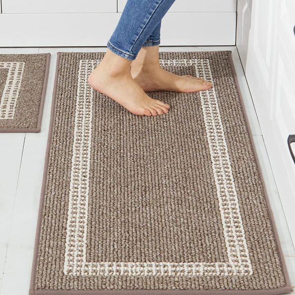 Kitchen Rugs Non-Slip 20X30/20X48 Inch Thick Polypropylene Standing Mat for Home