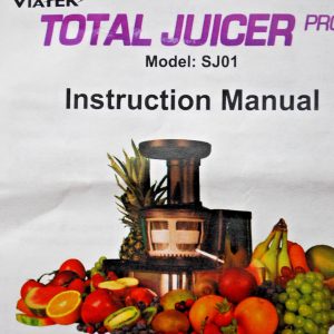 Viatek Total Juicer Pro #SJ01 Juice Extractor Stainless Steel Finish   M3791