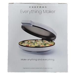 Chefman Everything Maker 12″ Countertop Electric Pizza Oven Melts Non Stick