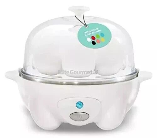 EGC-007## Rapid Egg Cooker, 7 Easy-To-Peel, Hard, Medium, Soft Boiled Eggs, P…