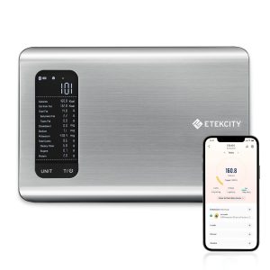 Smart Food Kitchen Scale with Nutritional Calculator, Free App with 19 Nutrients