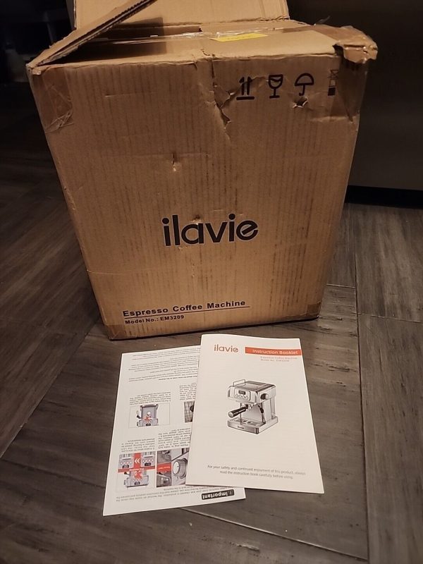 ilavie Espresso Maker Coffee Machine w/20 Bar Model No EM3209