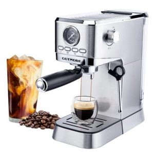 Coffee Espresso Machine, Compact Espresso Coffee Maker with Milk Frother Steam