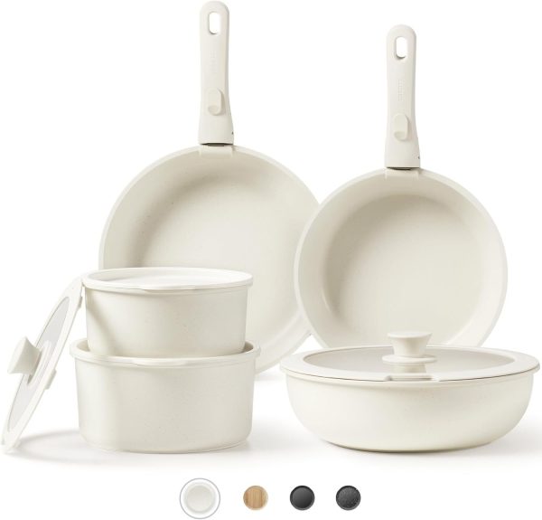 Pots and Pans Set Non Stick, Cookware Sets, 11pcs Kitchen Set,