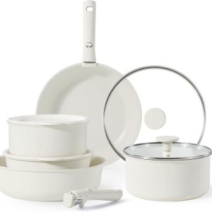 US Shipping，Non-Stick Cookware Set, Cookware Set, 11 Piece, Oven/Fridge Safe