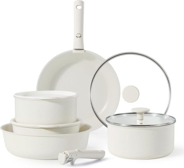 US Shipping，Non-Stick Cookware Set, Cookware Set, 11 Piece, Oven/Fridge Safe