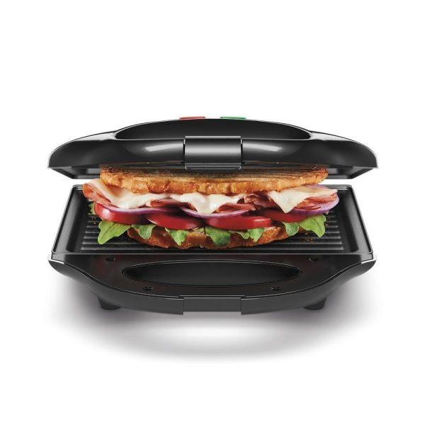 Portable Compact Grill Panini Press, Sandwich Maker, Nonstick Electric Griddle