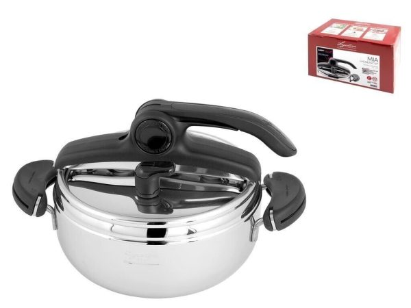 Pressure Cooker LAGOSTINA Mia Easyup in Steel 3.5 Liters