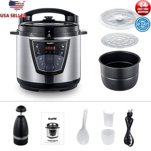 9 in 1 Electric Pressure Cooker Multicooker W/ Non-Stick Inner Pot 6 Quart New