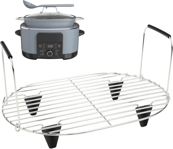 Roast and Steamer Rack Compatible with Ninja Foodi Possible Cooker Pro 8.5 Quart