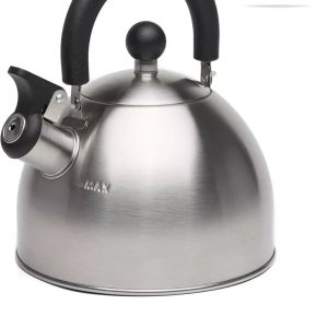 SALE! NEW Primula Stewart Whistling Stovetop Tea Kettle Food Grade Steel, 1.5-Q.