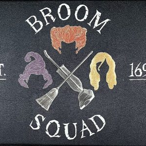 Disney Hocus Pocus Halloween Anti-Fatigue Kitchen Mat Rug 18”x30” Broom Squad