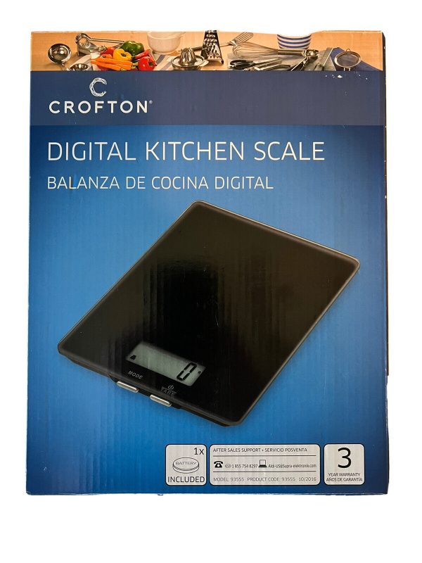 Crofton Digital Kitchen Scale -Black