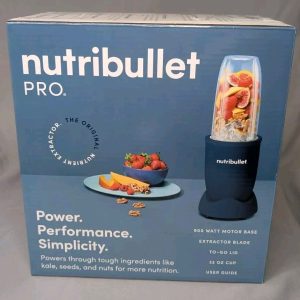 NutriBullet Pro 900W Single Speed All Matte Indigo 32 oz Single Serve Blender