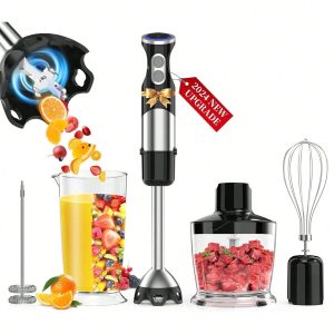 Immersion Blender 5 In 1 Handheld Blender – 1100W Scratch Resistant Blender Stic