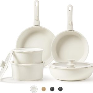 Pans Set Non Stick, Cookware Sets, 11pcs Kitchen Set,Space Saving Pots Set, Nons