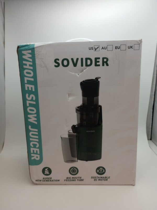 Juice Machine Sovider Whole Slow Juicer (AD4) NEW OPEN BOX. GDA2