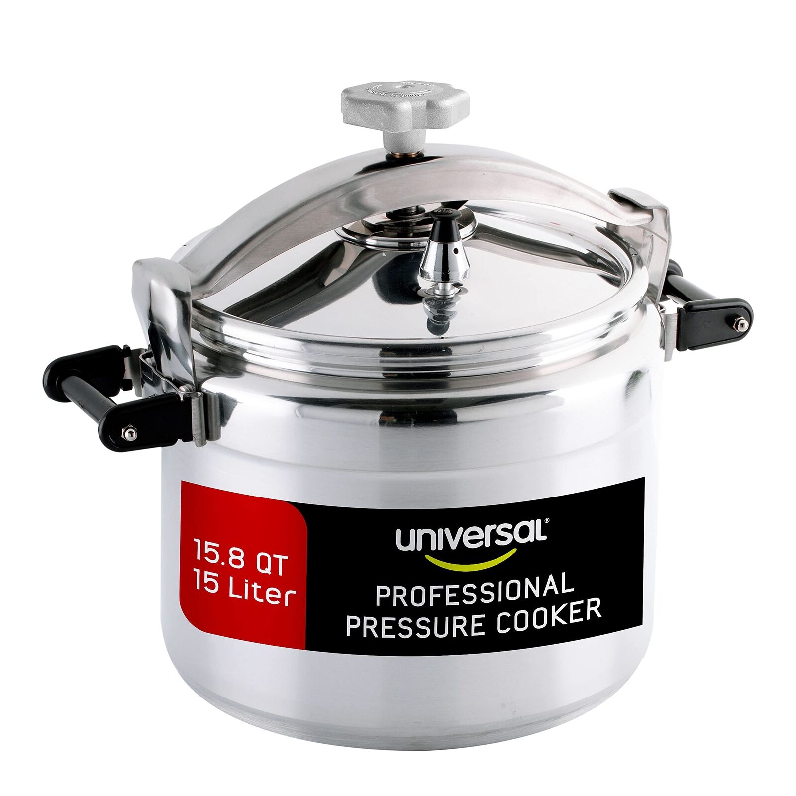 Large 15.8 Quart / 15 Liter Professional Pressure Cooker, Heavy-Duty Aluminum…