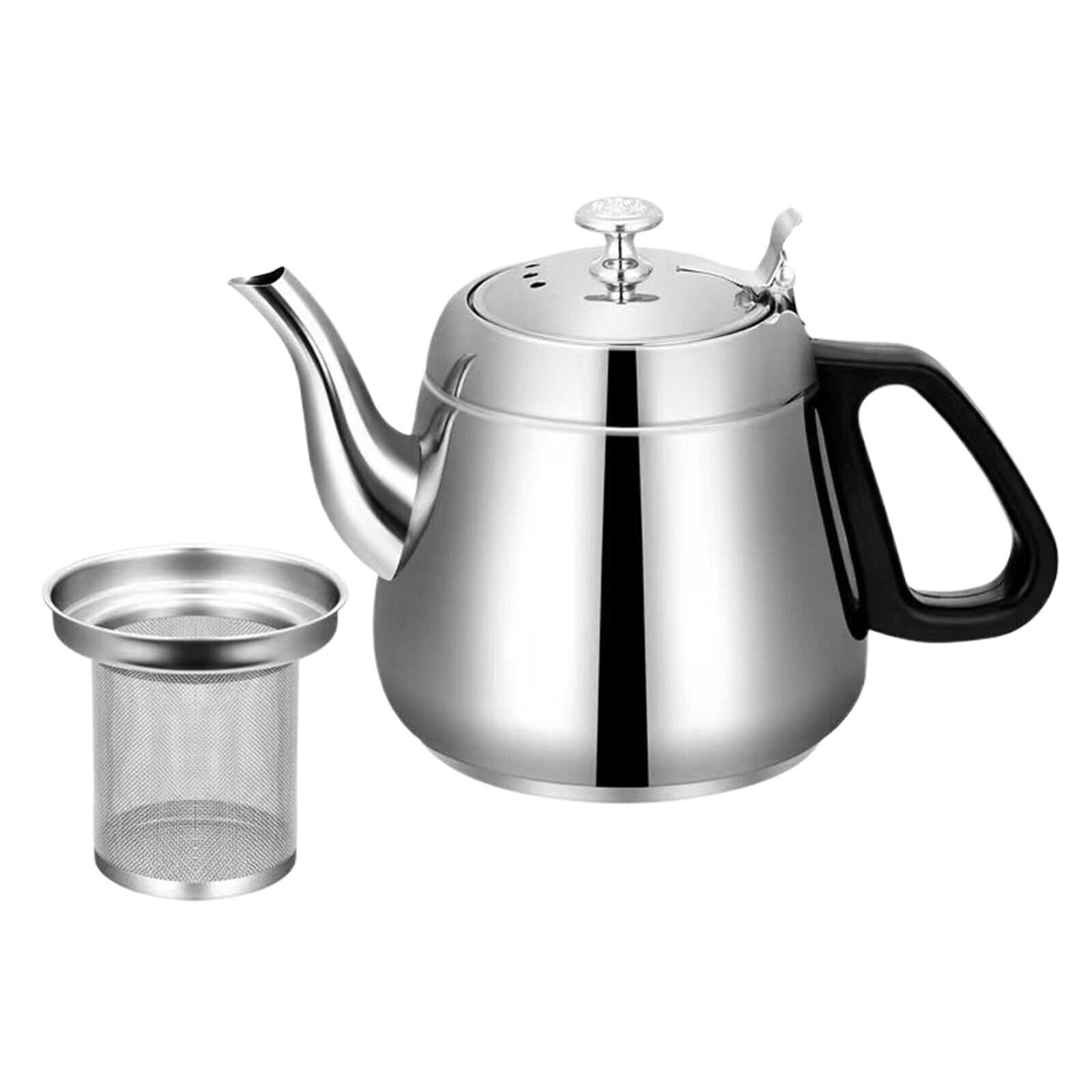 1.5L Metal Kettle Water Boiling Kettle With Tea Strainer Food Grade Tea Kettles