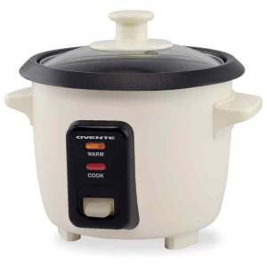 Cream 4 Cups Rice Cooker with Non-Stick Aluminum Pot Automatic Keep Warm Measuri