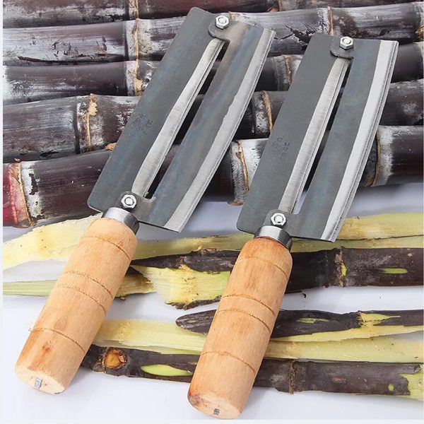 2 PC Sugar Cane Peeling Knives Pineapple Peeler