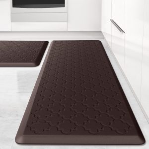 Kitchen Mat [2 PCS] Cushioned Anti-Fatigue Floor Mat, Waterproof Non-Skid Ergono