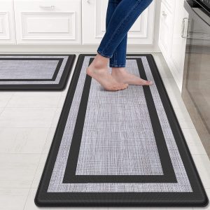 Mattitude Kitchen Mat [2 PCS] Cushioned Anti-Fatigue Non-Skid Waterproof Rugs Er