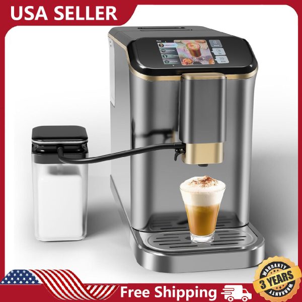 20 Bar Espresso Machine with Grinder and Milk Frother Latte Coffee Maker Machine