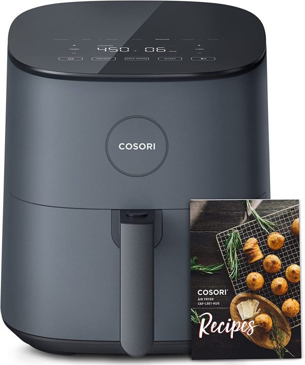 COSORI CAF-L501 Air Fryer 5 QT 9-in-1 Airfryer Compact Oilless Small Oven (Gray)