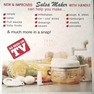 Food Chopper Processor Salsa Maker Mixer Manual Crusher Chop Crush Mix Bowl NEW!