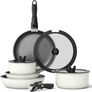 12pcs Pots and Pans Set, Nonstick Cookware Sets ，New free freight