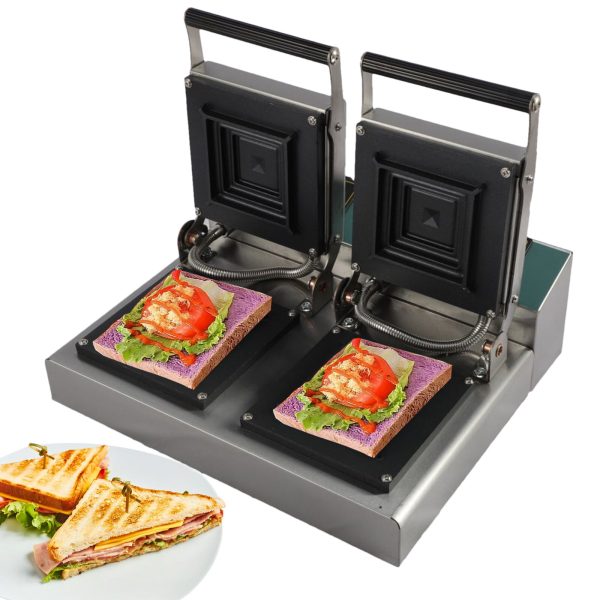 2000W Electric Grill And Panini Press Non-Stick Breakfast Sandwich Maker Toaster