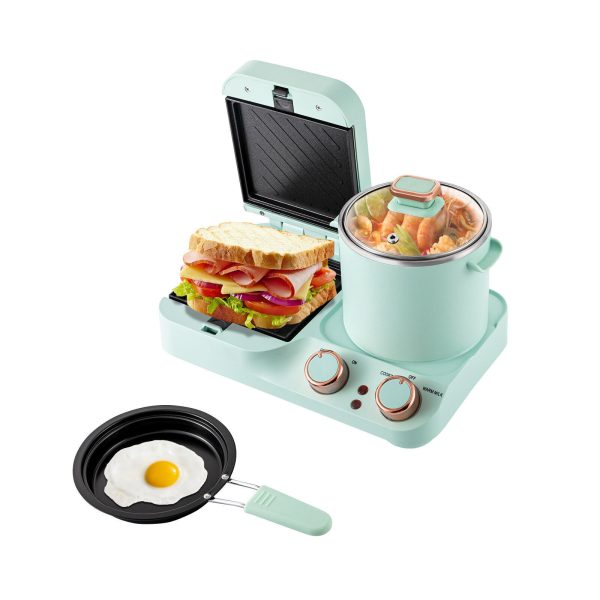 Non-stick Breakfast Station Electric Mini Toaster Bread Breakfast Sandwich Maker