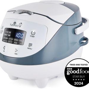 Yum Asia Panda Mini Rice Cooker with Ninja Ceramic Bowl and Advanced Fuzzy Logic