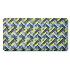 Party Herringbone Tiles Modern Geo Anti-Fatigue Comfort Kitchen Mat, Non-Slip…