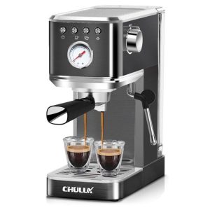 Slim Automatic Espresso Coffee Machine 20 Bar Latte Milk Frother Steam Wand Pump