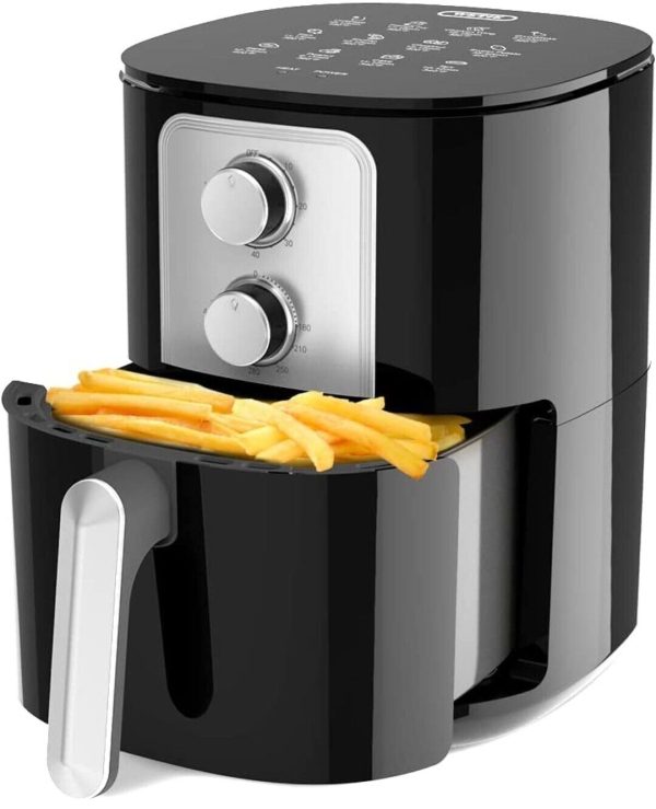 WETIE Air Fryer, 4QT 1400W Airfryer, 5-in-I, 176°F to 400ºF, Overheat Protection