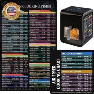 Air Fryer Cheat Sheet Magnetic Air Fryer Cooking Times Chart Magnet Cheat Sheet