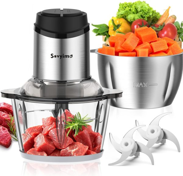 Food Processor, Meat Grinder Vegetable Chopper for Home Use,  Small Food Chopper